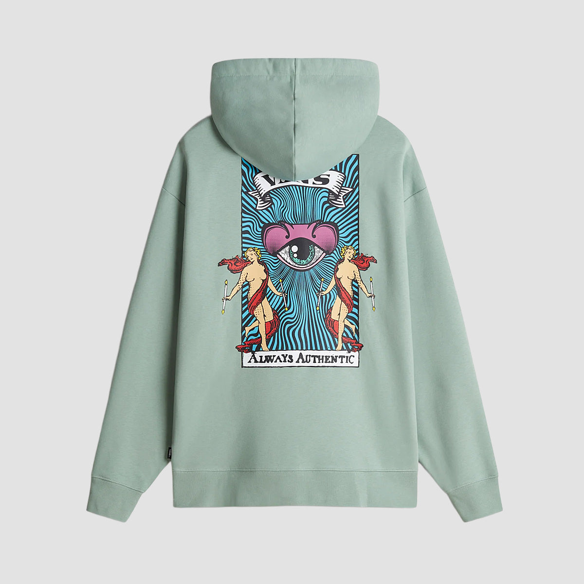 Vans Rotat Oversized Pullover Hoodie Iceberg Green - Womens
