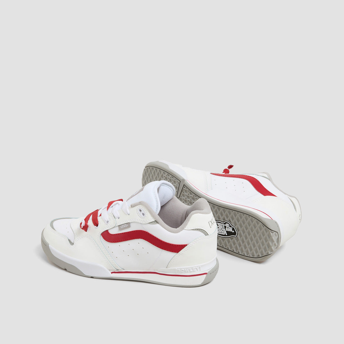 Vans Rowley XLT Shoes - Shredded Lace White/Red