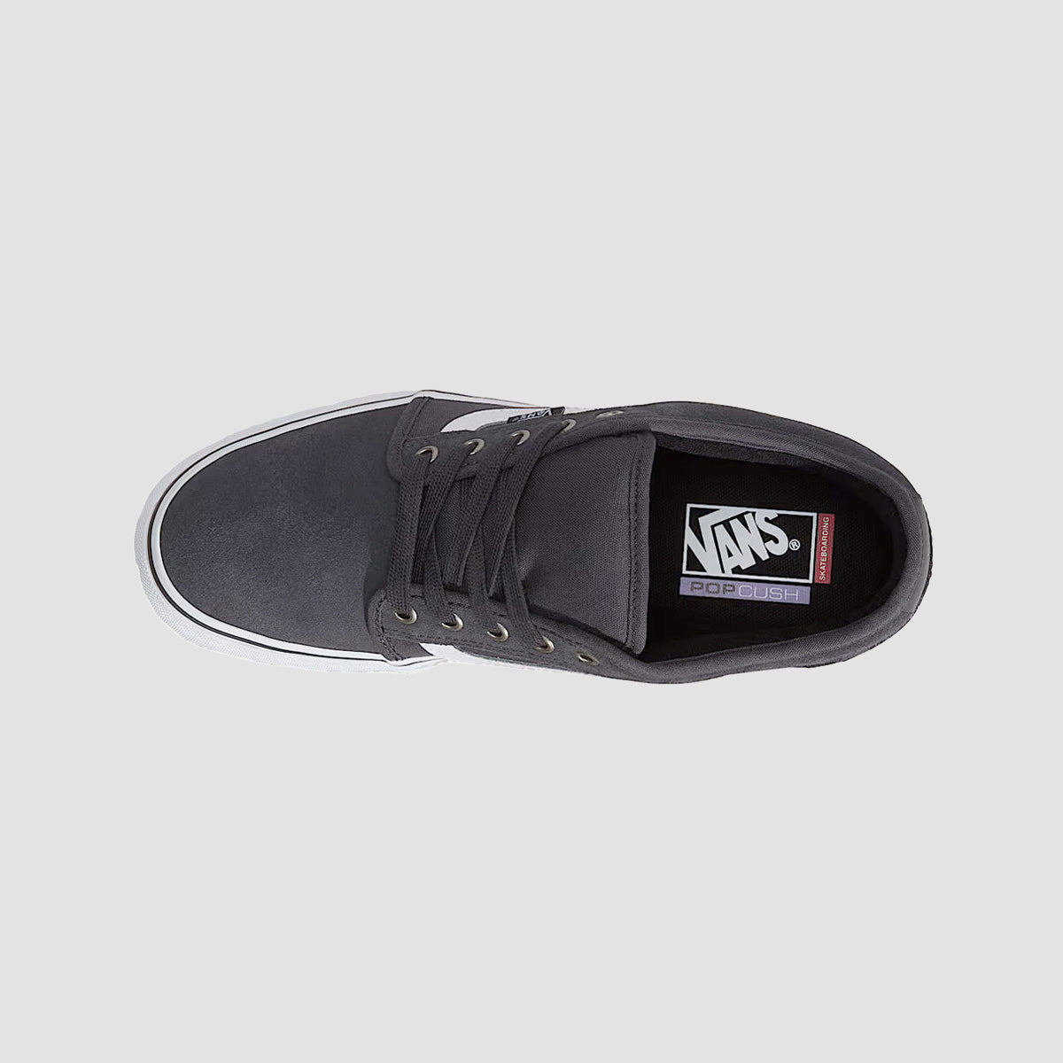 Vans Skate Chukka Low Sidestripe Shoes - Charcoal/White