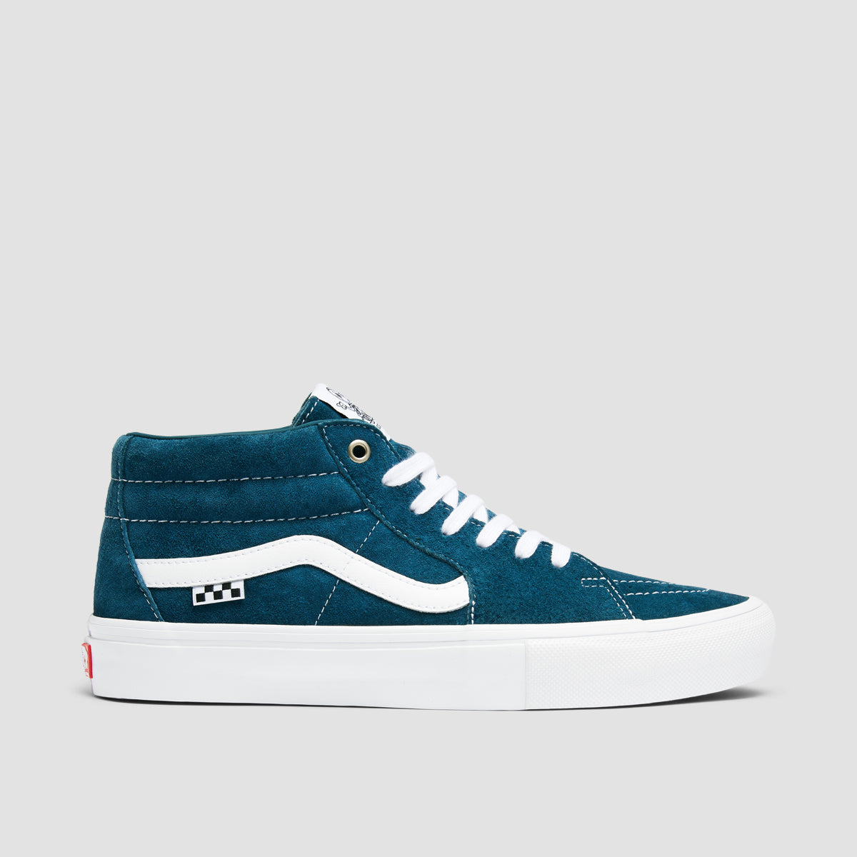 Vans Skate Grosso Mid Top Shoes Pig Suede Blue/White