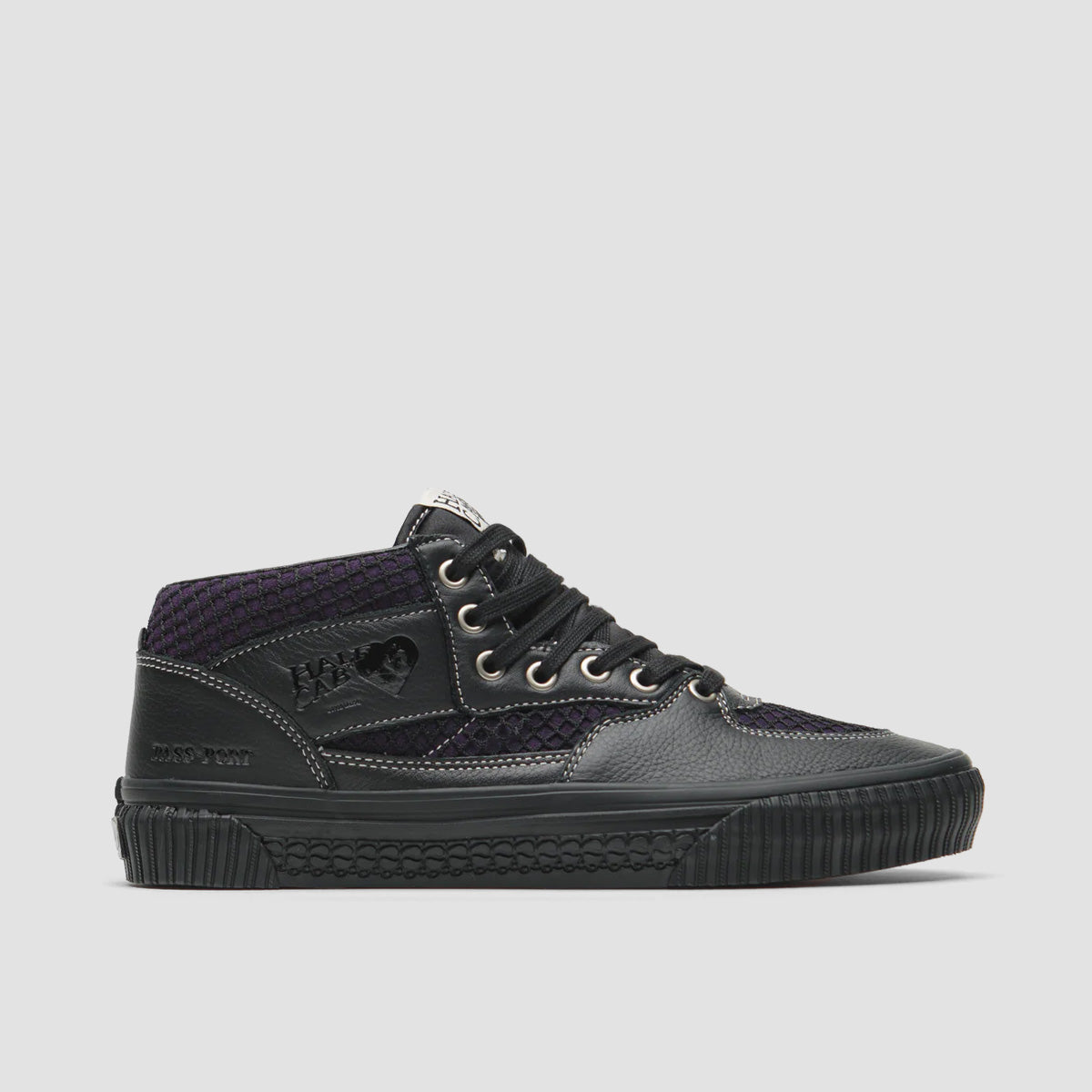 Vans Skate Half Cab Mid Top Shoes - Pass-Port Black/Purple