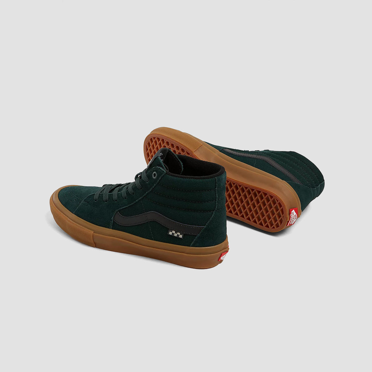 Vans Skate Sk8-Hi High Top Shoes - Green/Gum