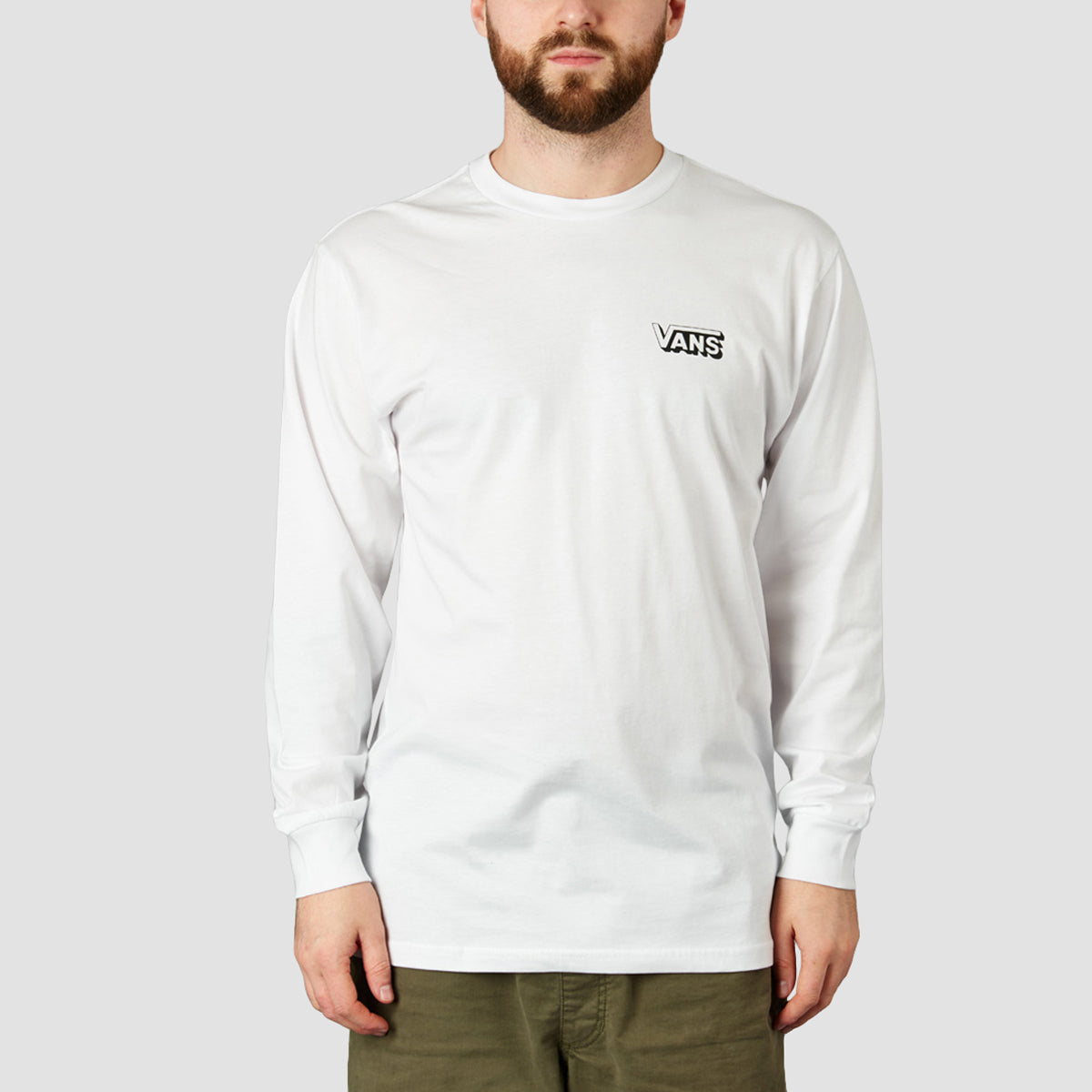 Vans Sunset Palm Longsleeve T-Shirt White