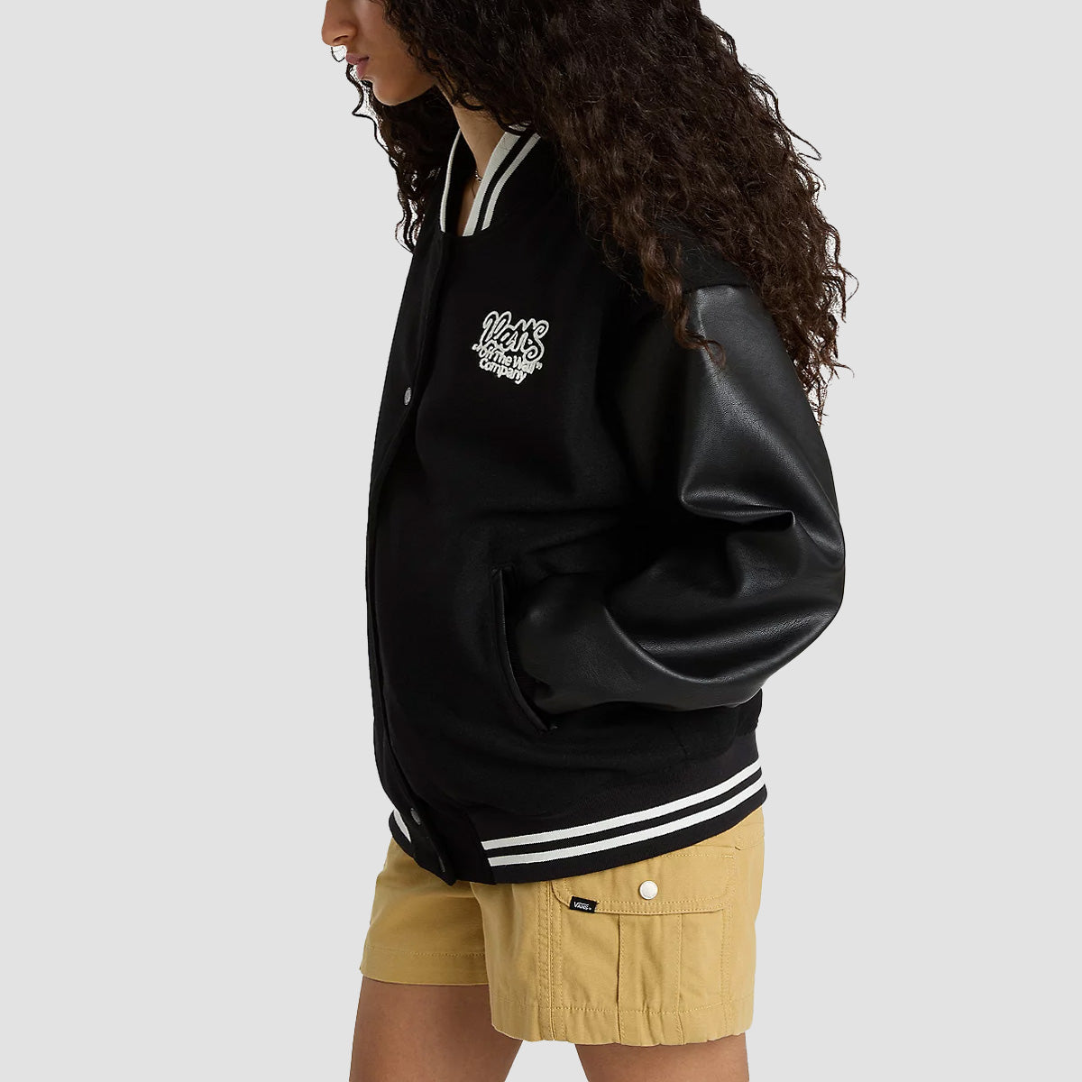 Vans Varsity Club Bomber Jacket Black - Womens