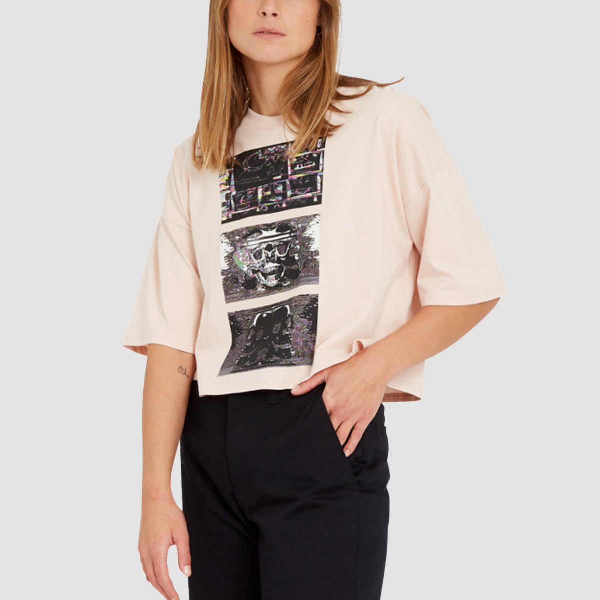 Volcom Animoscillator FA T-Shirt Mushroom - Womens