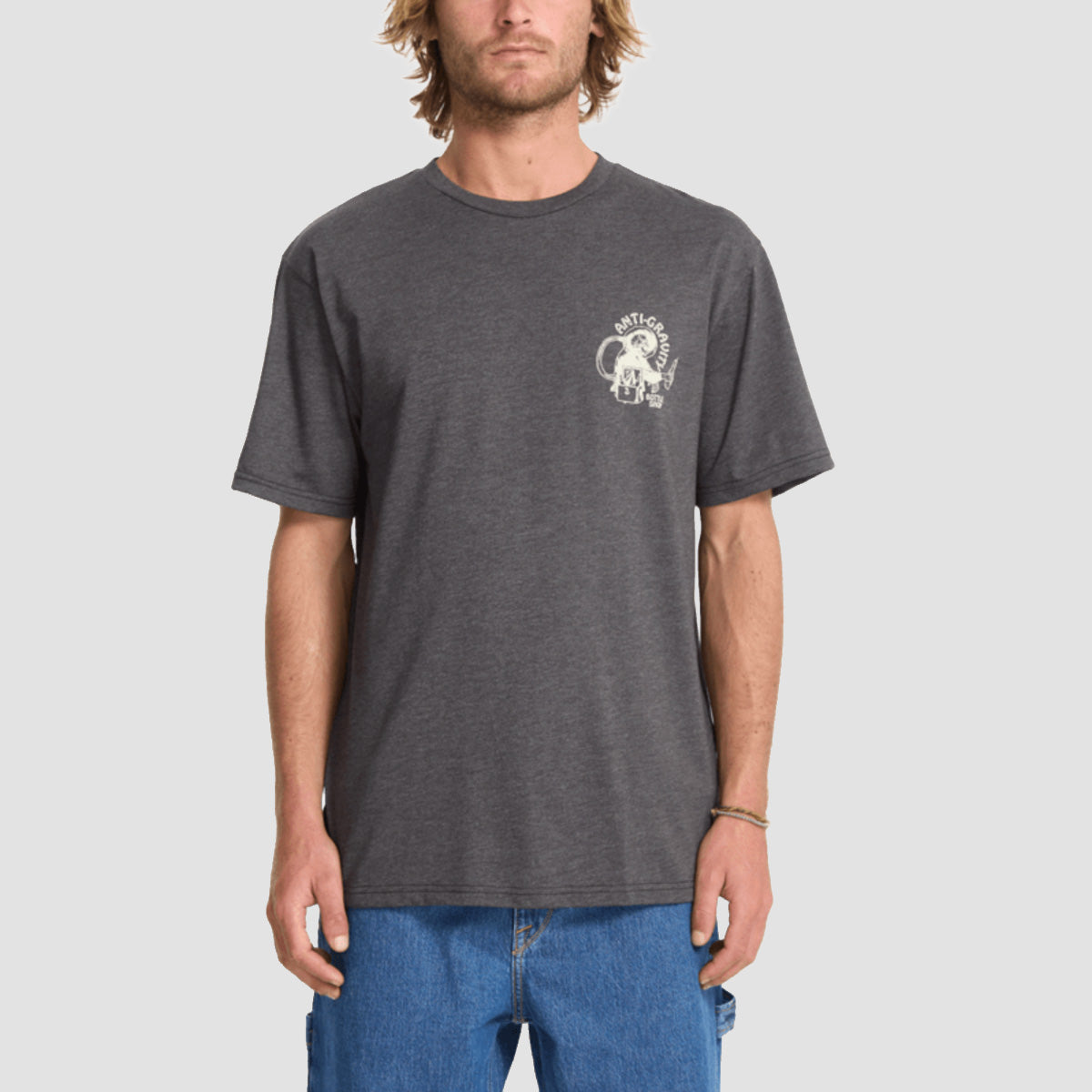 Volcom Anti Gravity T-Shirt Heather Black