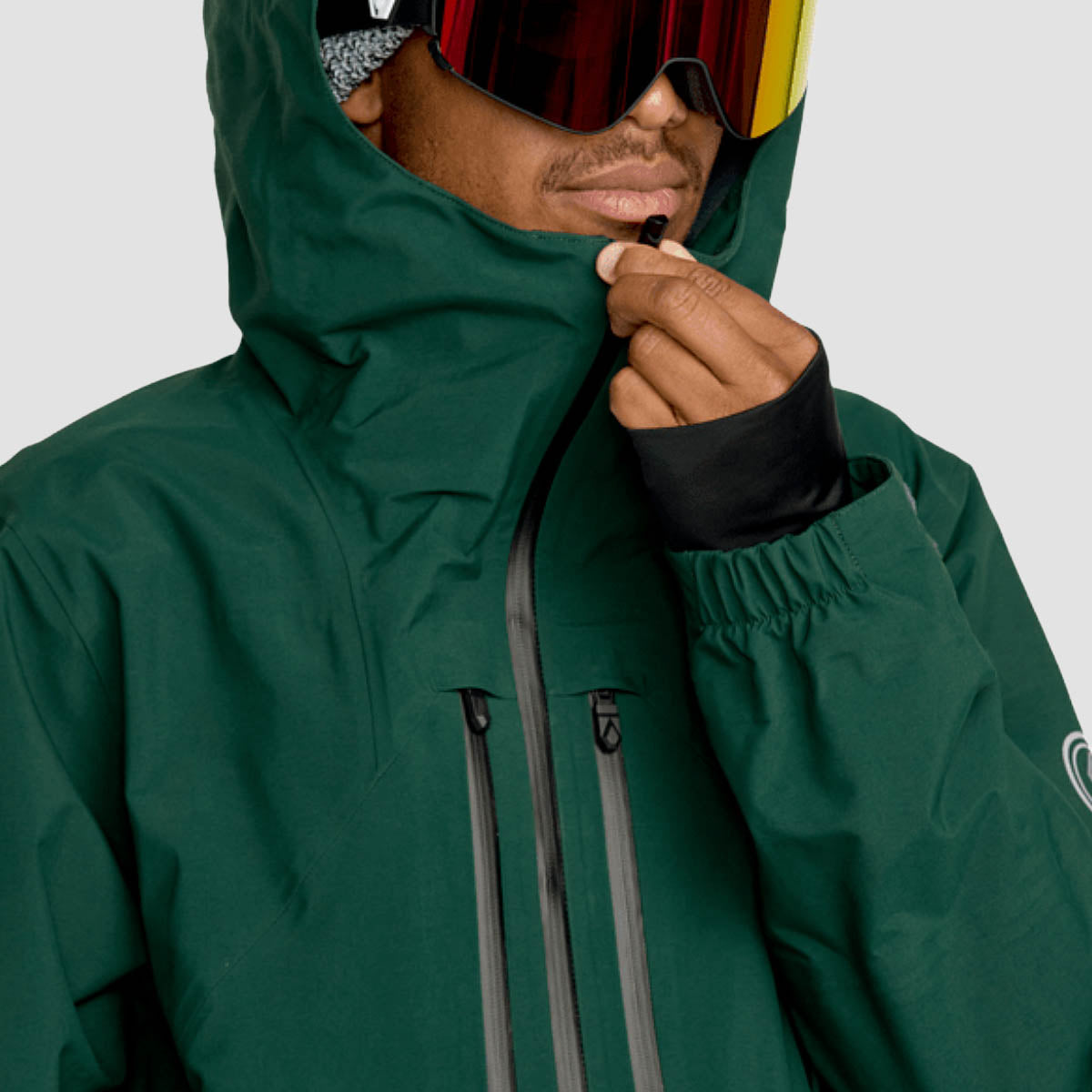 Volcom Anyox Guide Gore Pro Snow Shell Jacket Black Green