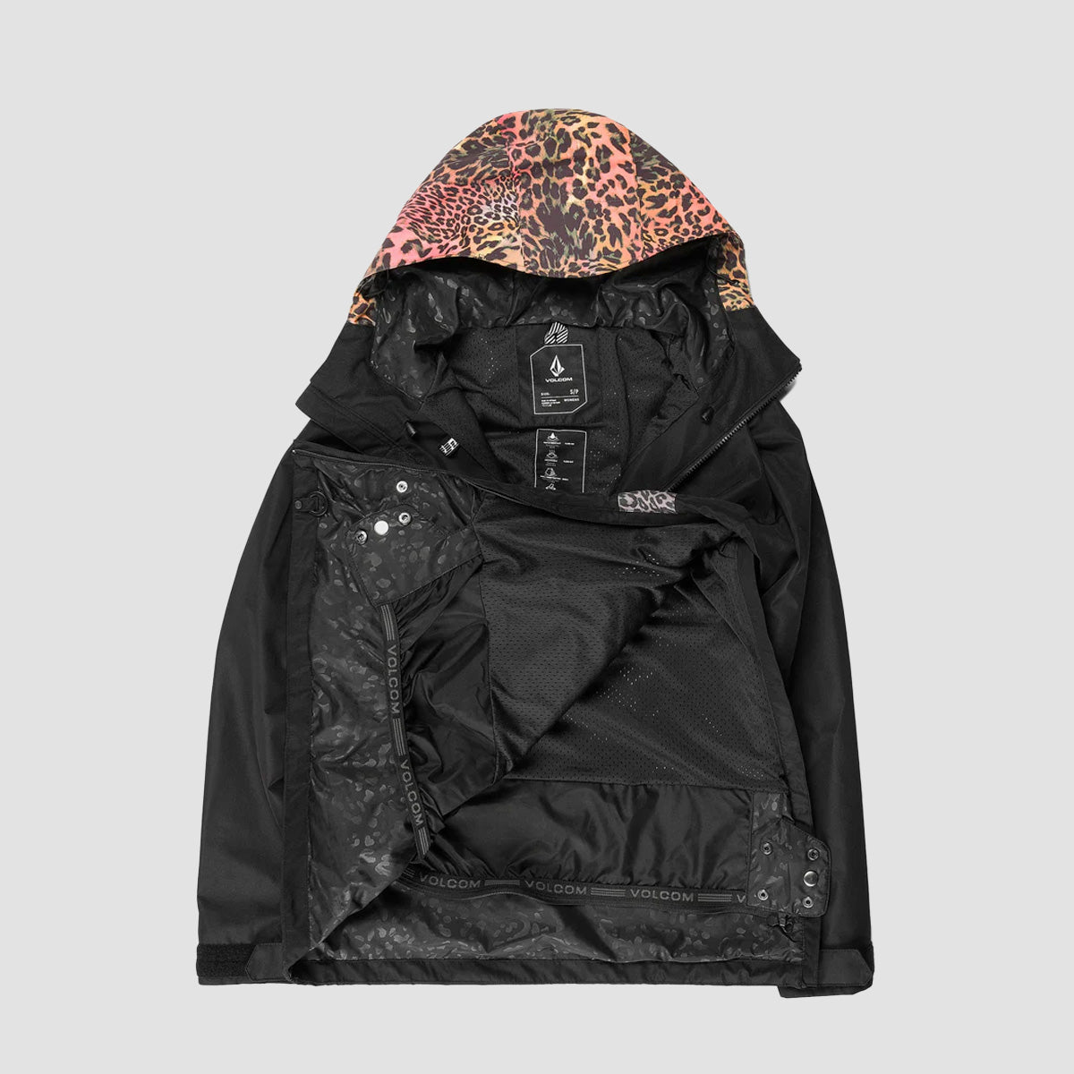 Volcom Ashfield Pullover 10K Snow Jacket Black - Womens