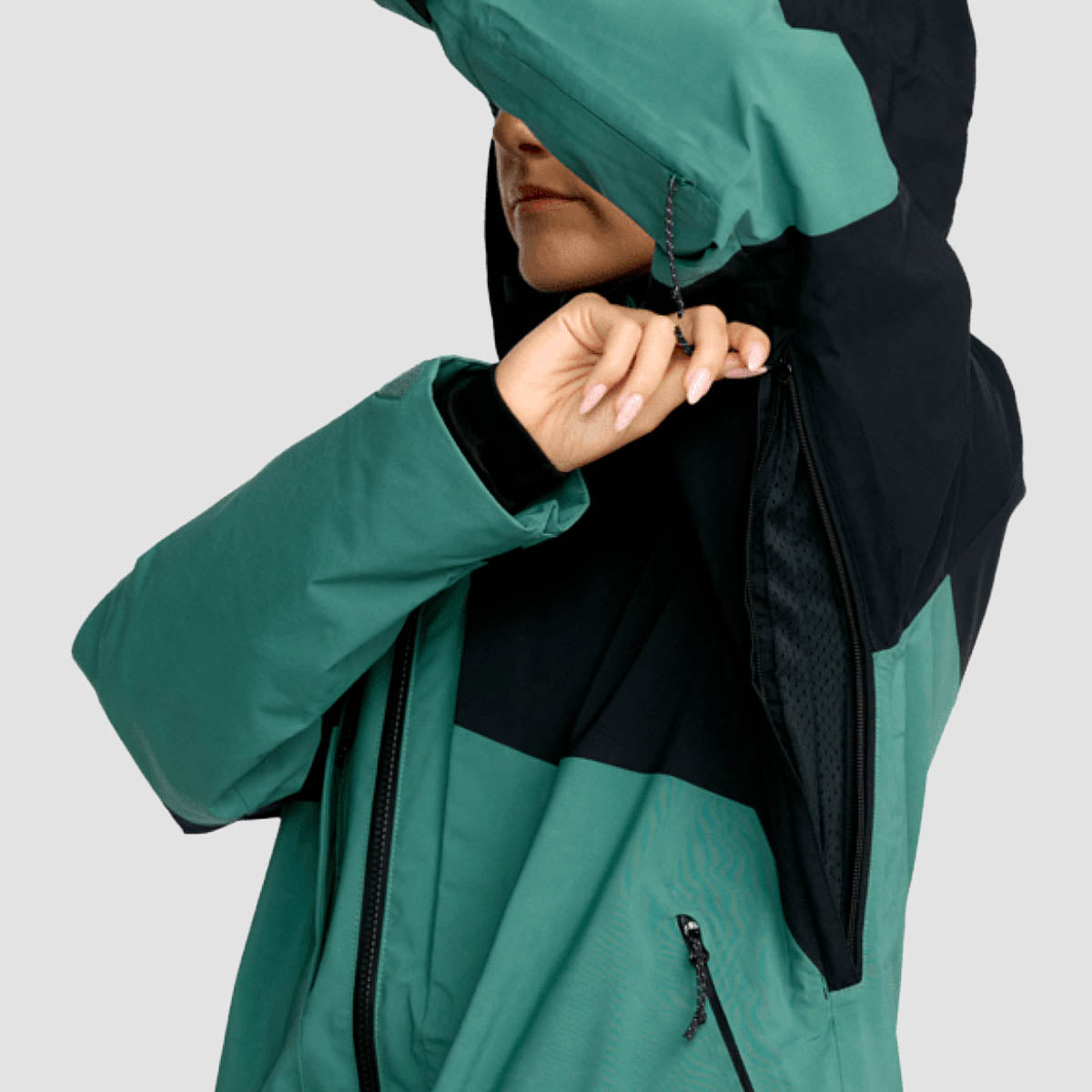 Volcom AT Stretch Gore-Tex Snow Jacket Spruce Green - Womens