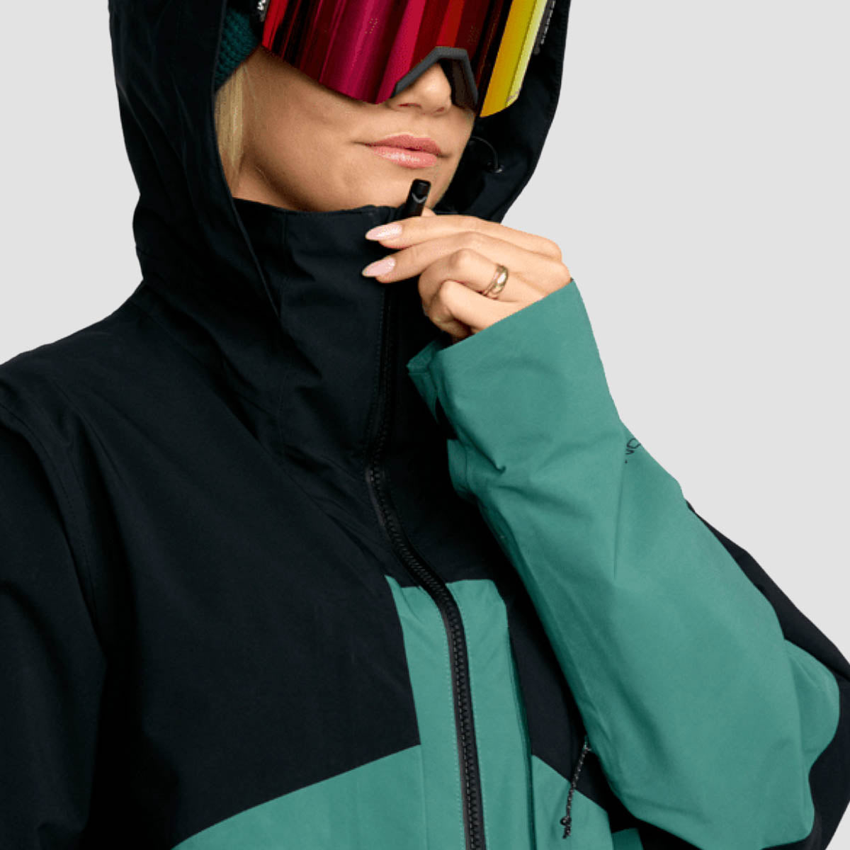 Volcom AT Stretch Gore-Tex Snow Jacket Spruce Green - Womens
