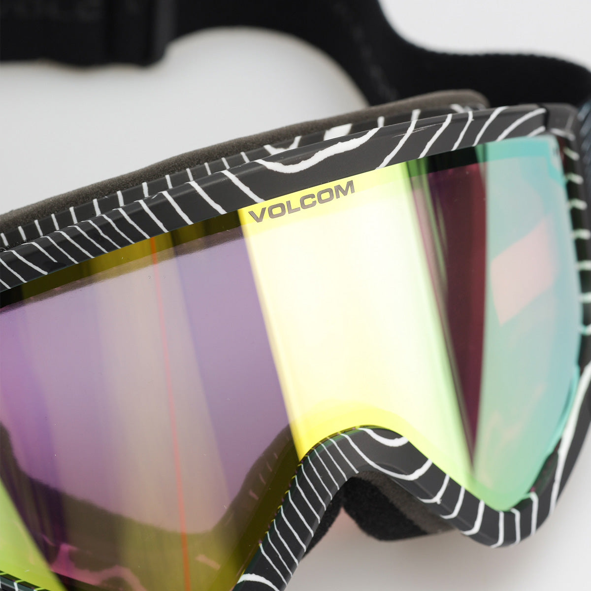 Volcom Attunga Snow Goggles Op Art/Gold Chrome + Bonus Lens Rose