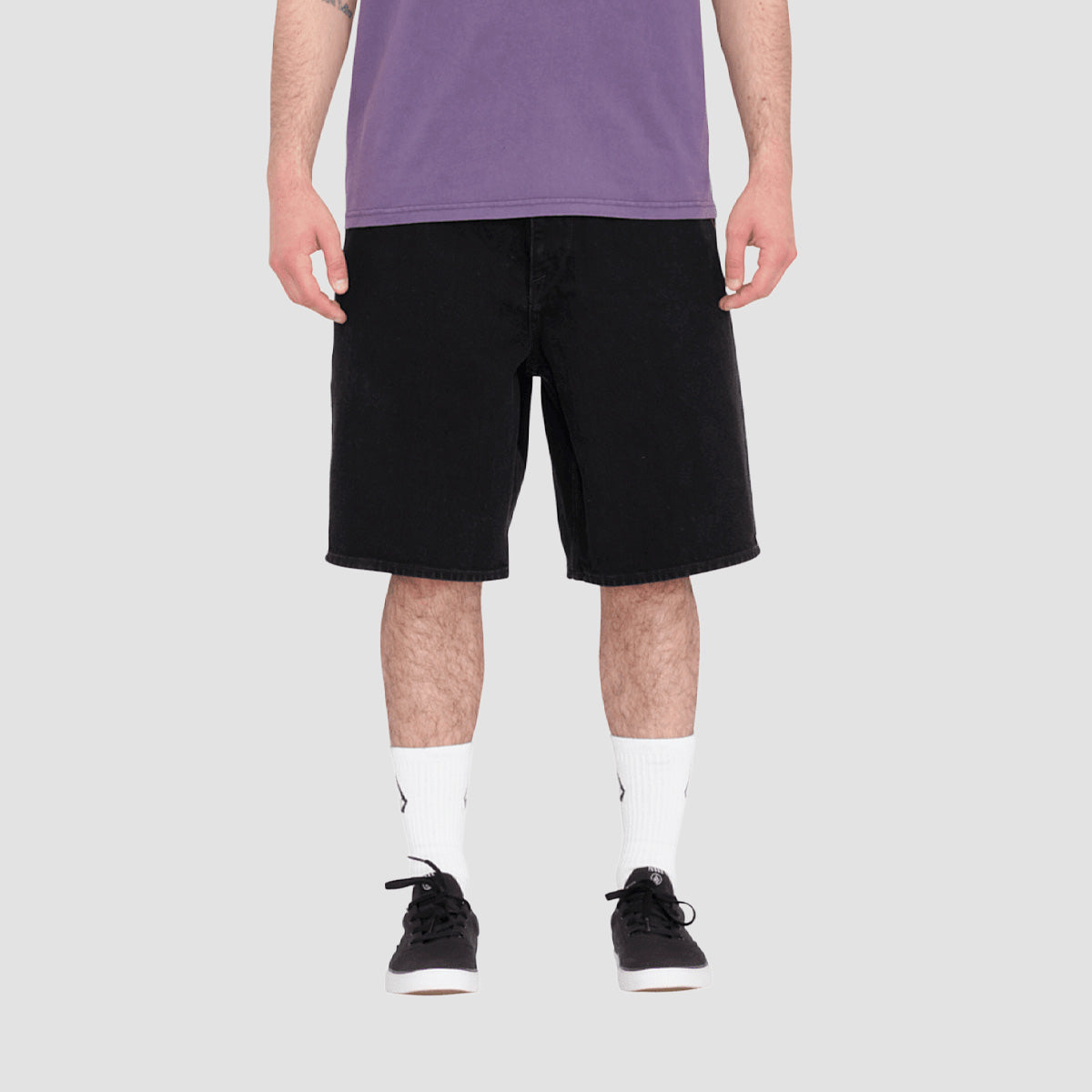 Volcom Billow 22" Denim Shorts Black