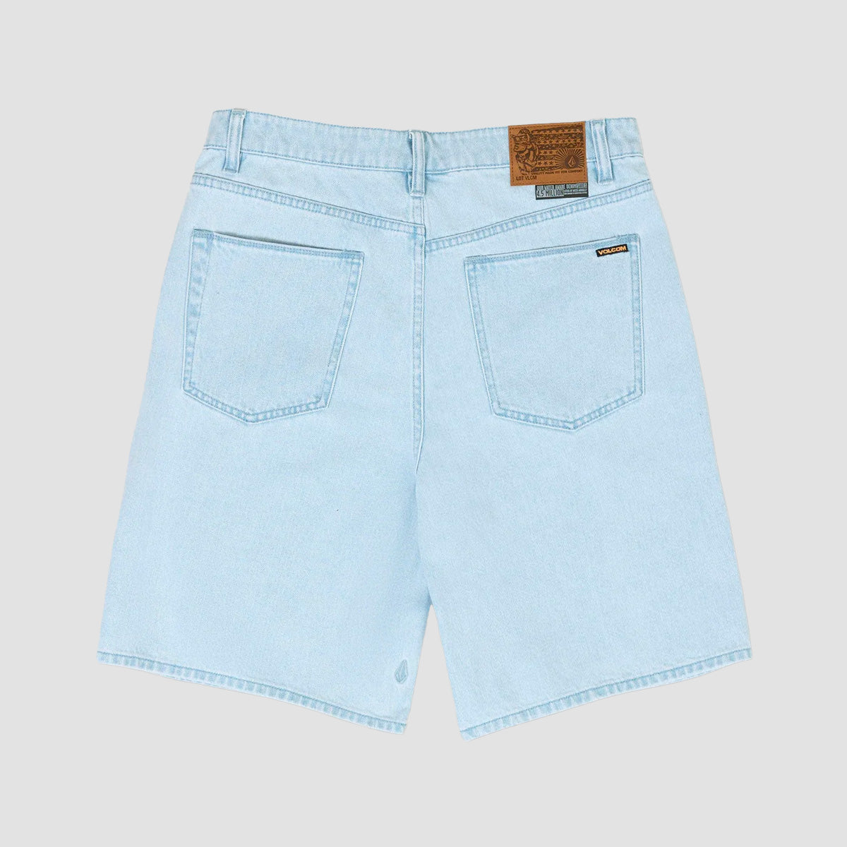 Volcom Billow Denim Shorts Light Blue