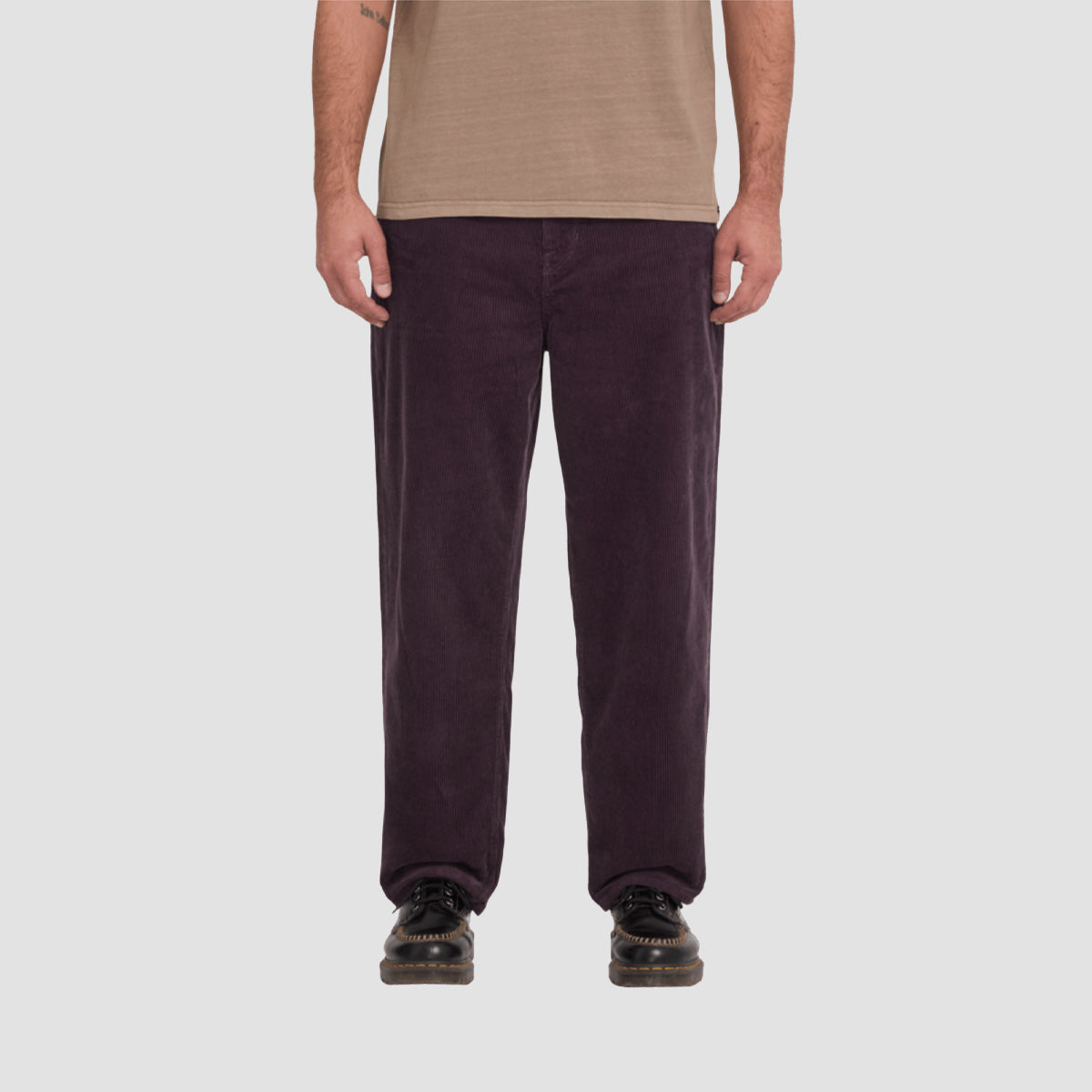 Volcom Billow Tapered Cord Pants Raisin