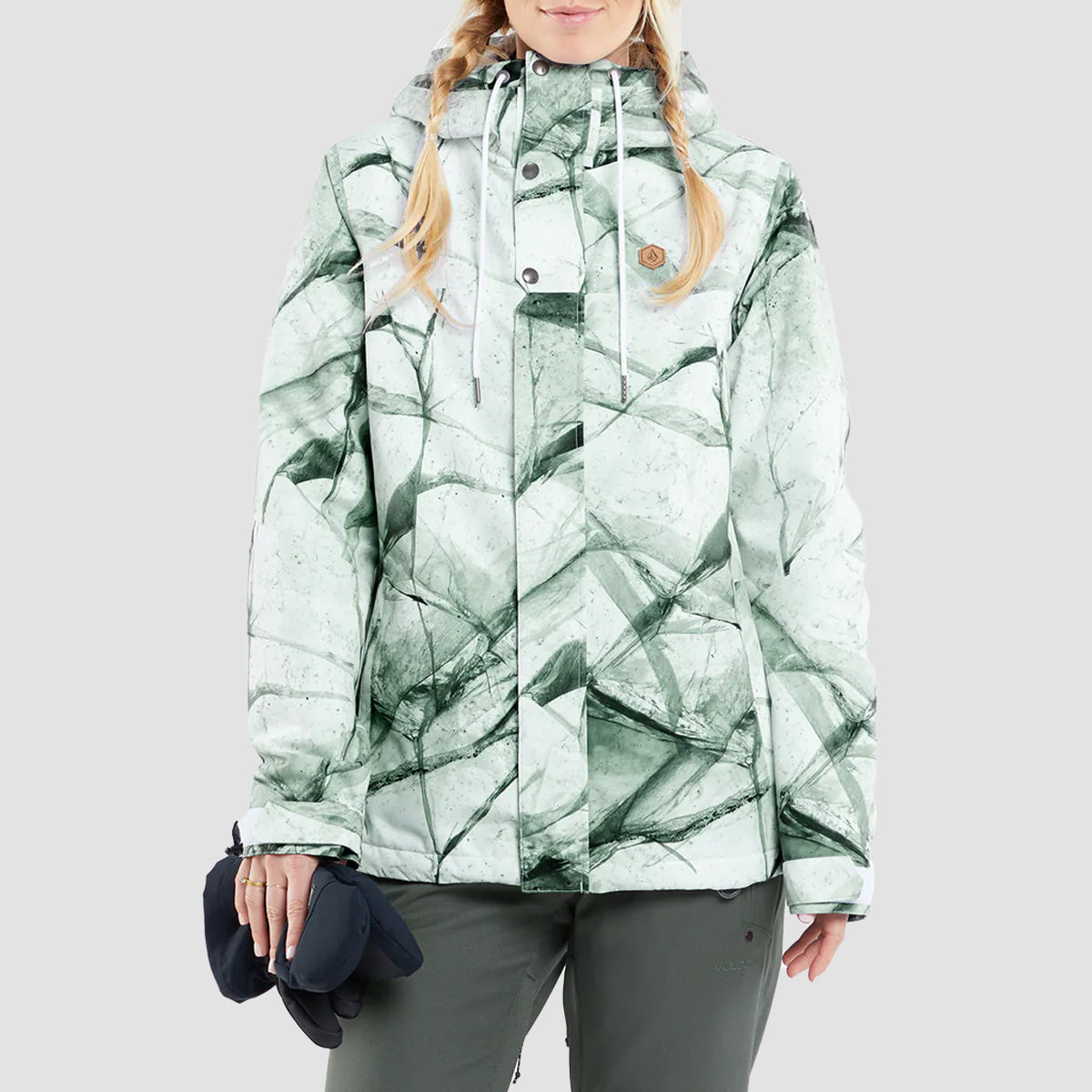 Volcom Bolt Ins Snow Jacket White Ice - Womens