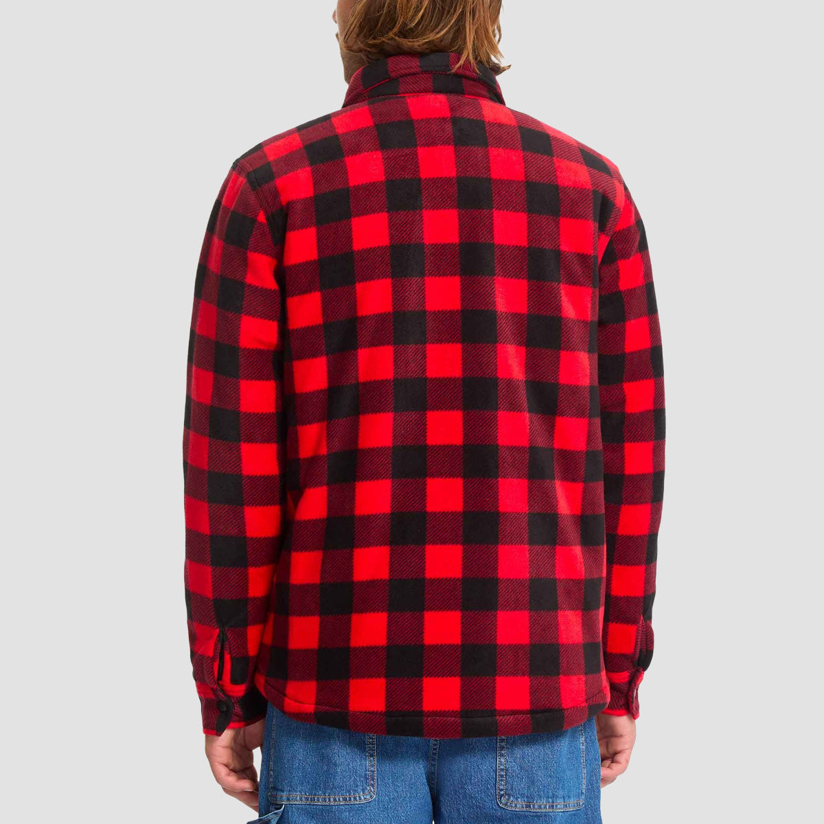 Volcom Bowered Fleece Longsleeve Shirt Lifeguard Red