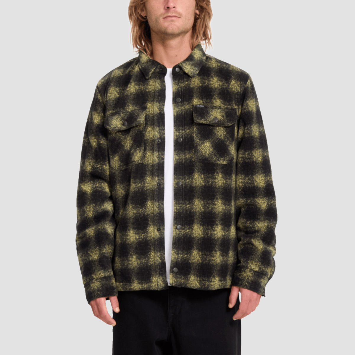 Volcom Bowered II Fleece Longsleeve Shirt Mustard