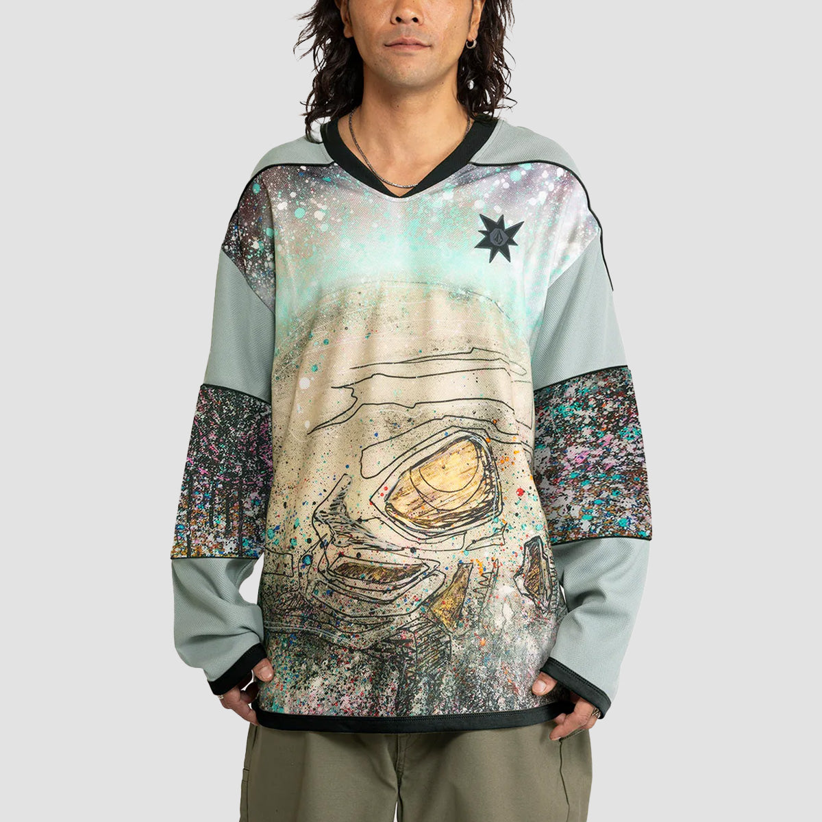 Volcom Bryan Iguchi Knit Longsleeve T-Shirt Cypress Green