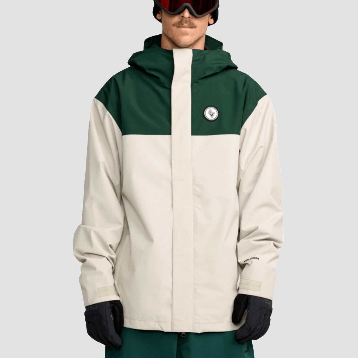 Volcom Buckthreeeighty 10K Snow Jacket Stone