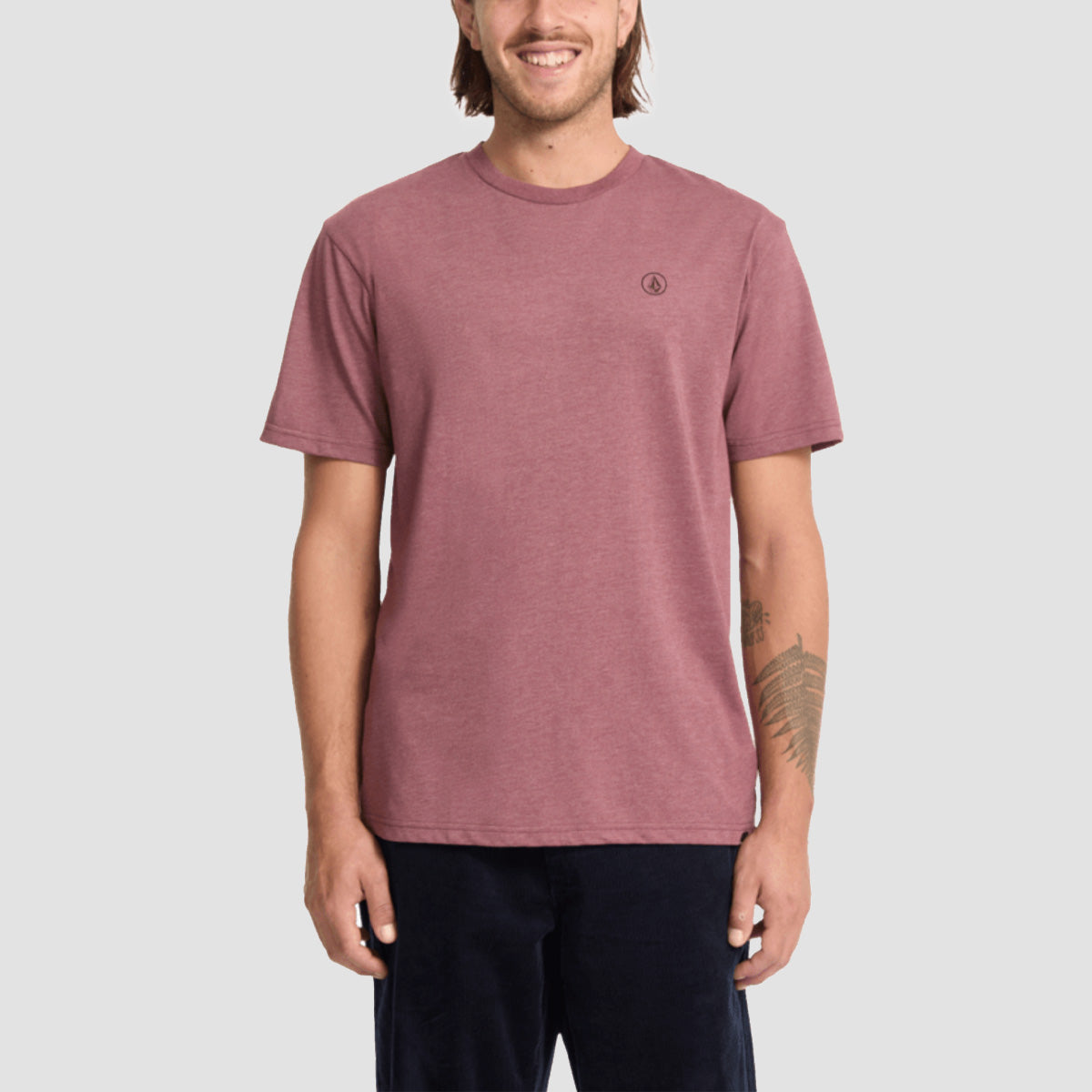 Volcom Circle Blanks Hth T-Shirt Merlot