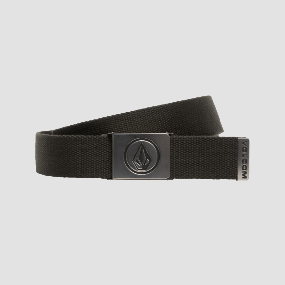 Volcom Circle Web Belt Rinsed Black