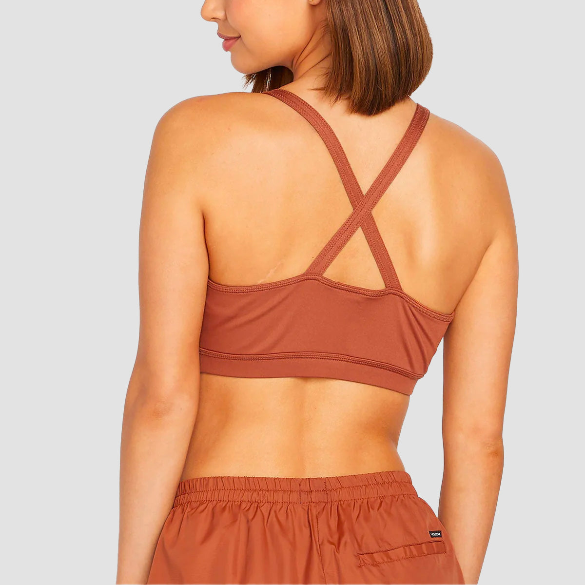 Volcom Coco Ho Bralette Dark Clay - Womens