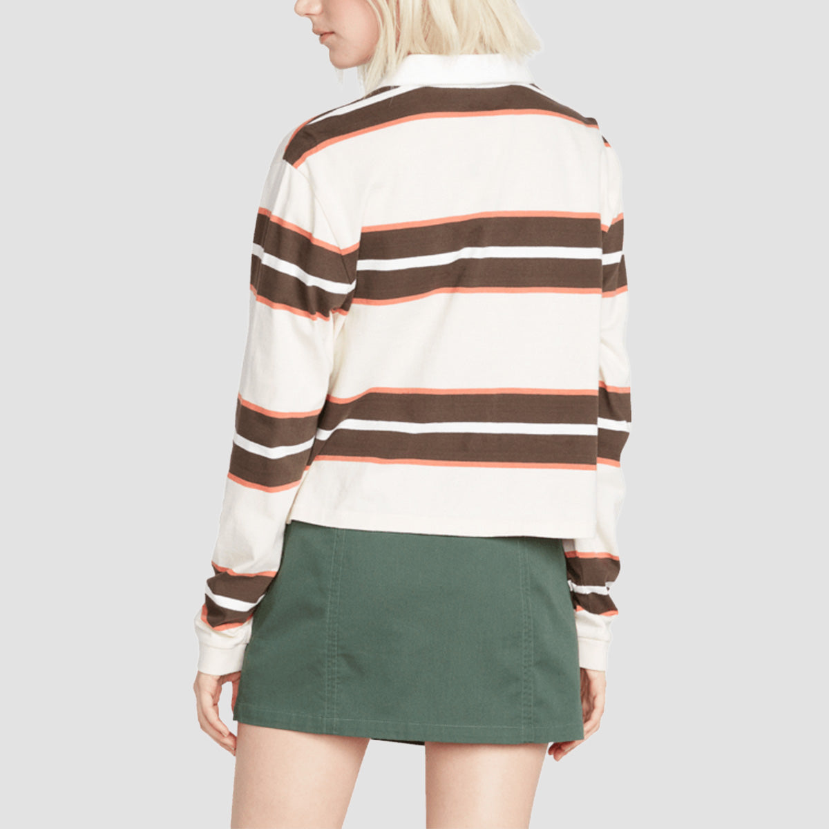 Volcom Coco Ho Longsleeve Polo Shirt Espresso - Womens