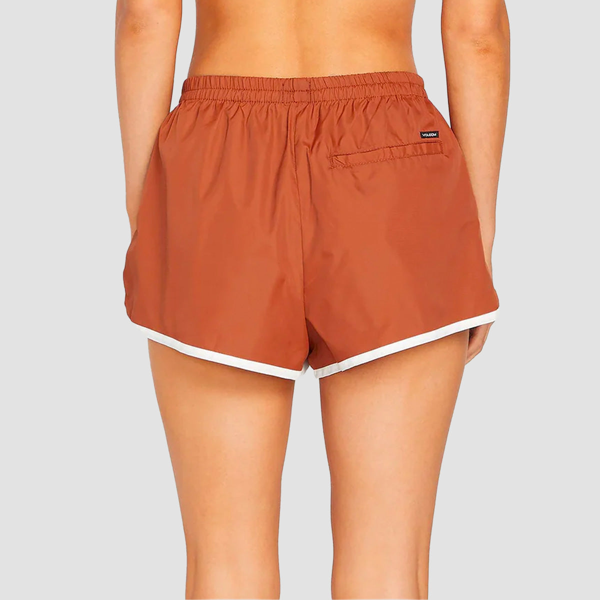 Volcom Coco Ho Runner Shorts Dark Clay - Womens