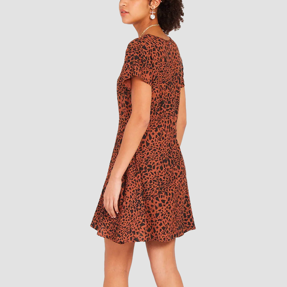 Volcom Dino Tea Dress Dark Clay - Womens