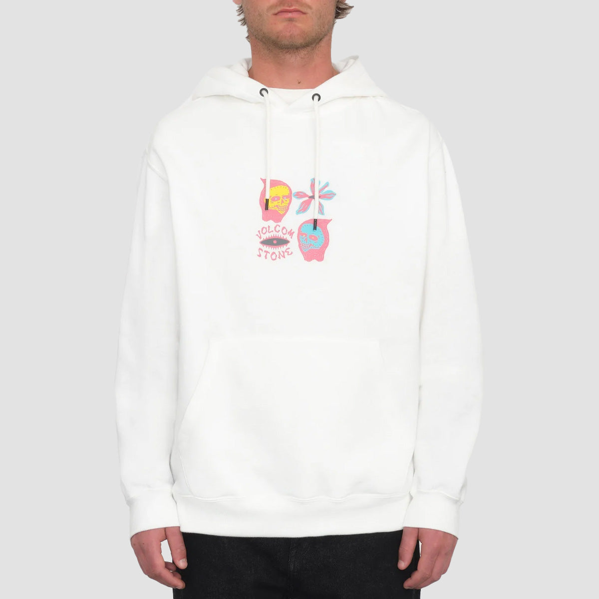 Volcom Earth Tripper Pullover Hoodie Off White