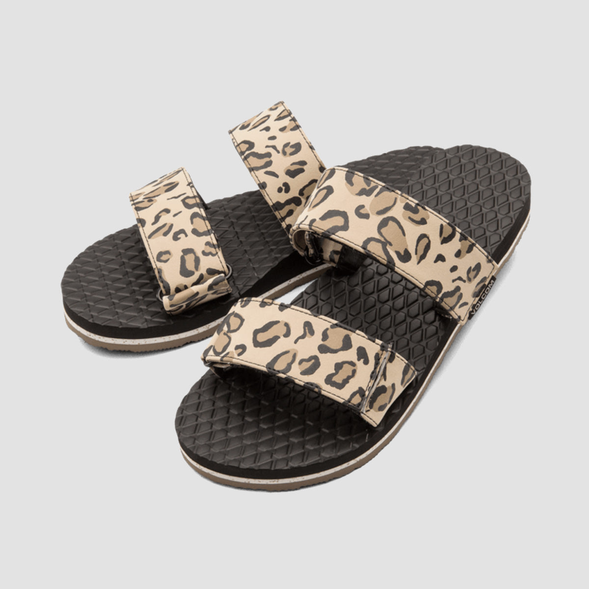 Volcom Eco Recliner Slides Leopard - Womens