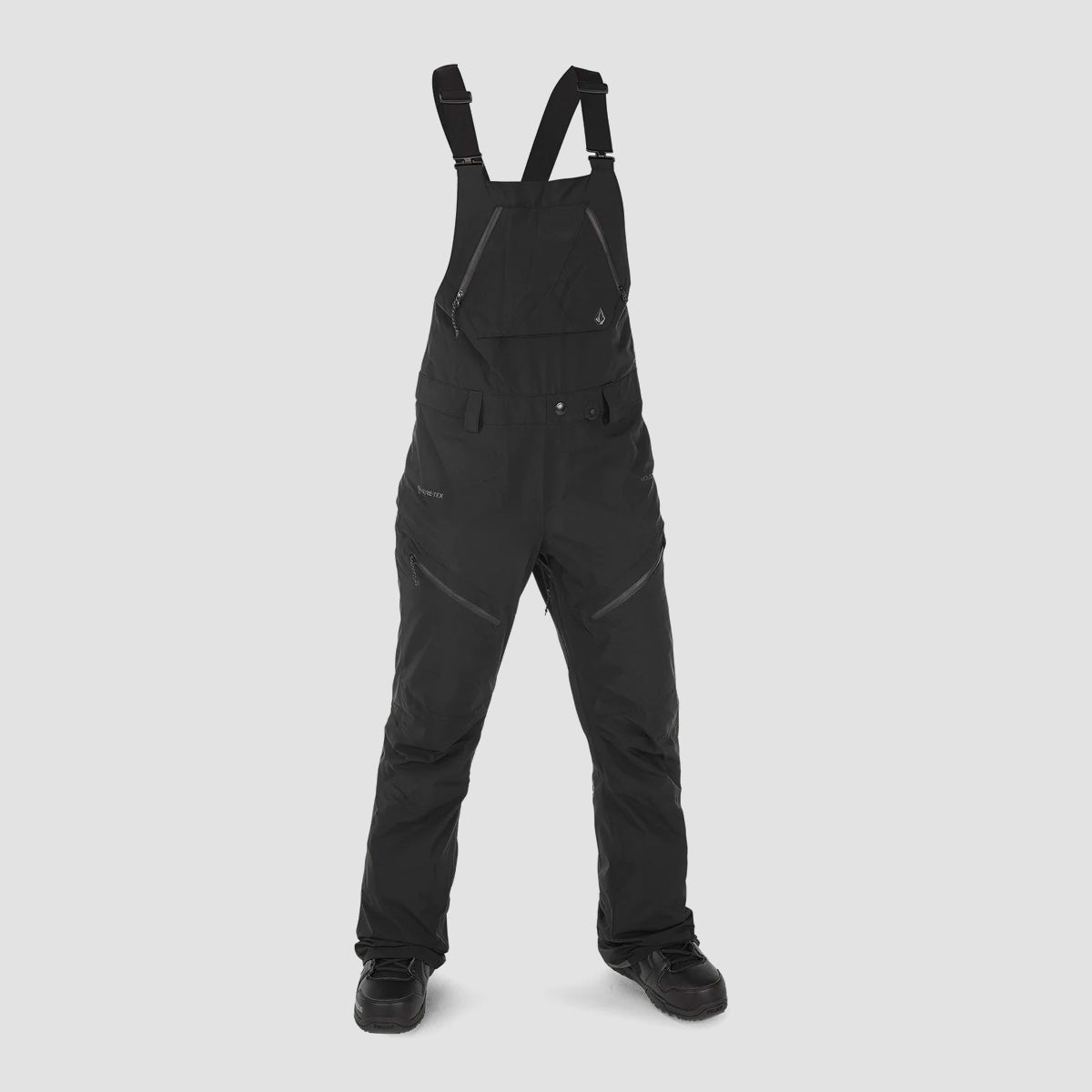 Volcom Elm Stretch Gore-Tex Snow Bib Pants Black - Womens