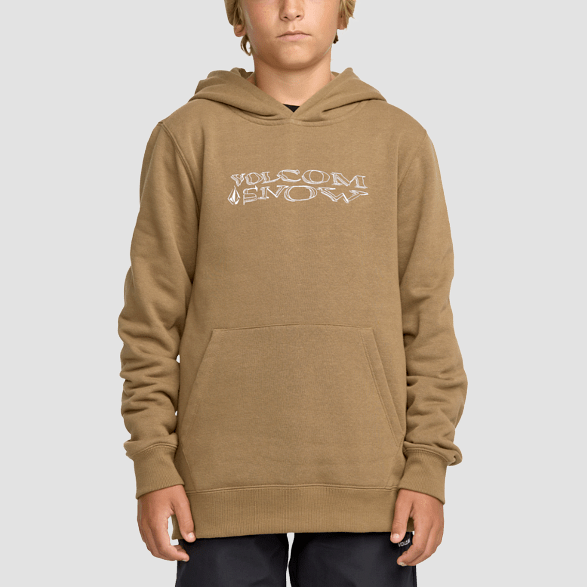 Volcom Essential Pullover Hoodie Bronze - Kids