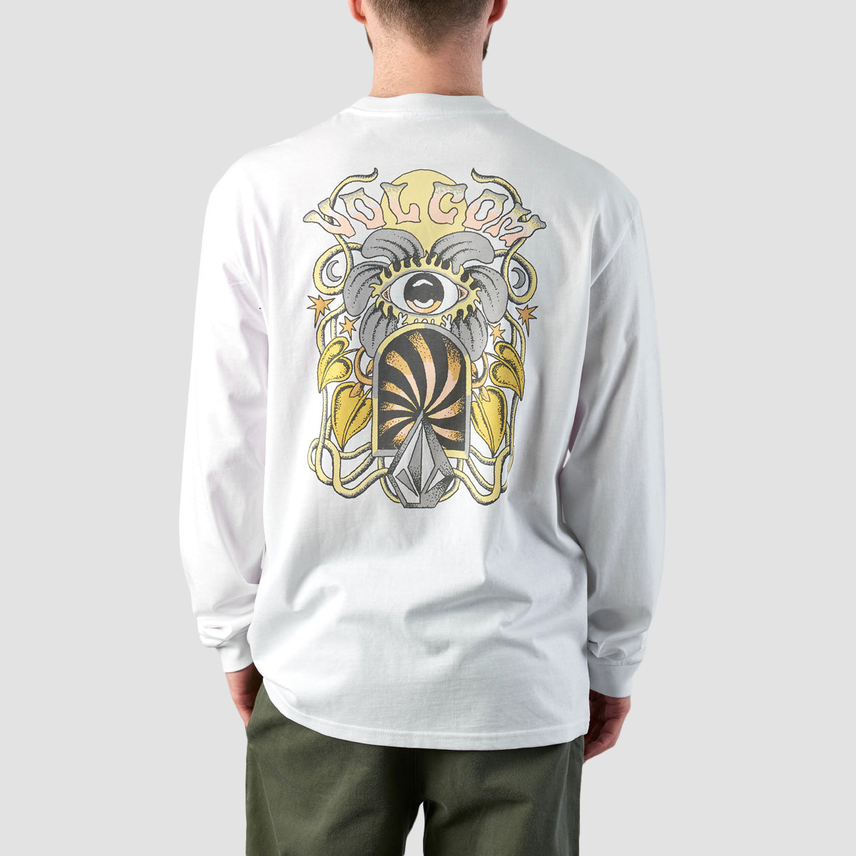 Volcom Eye See Yew Longsleeve T-Shirt White