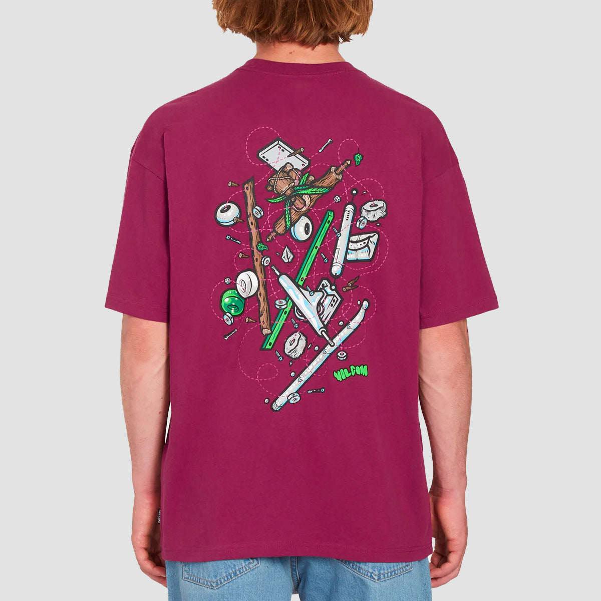 Volcom FA Todd Bratrud 1 LSE T-Shirt Plum