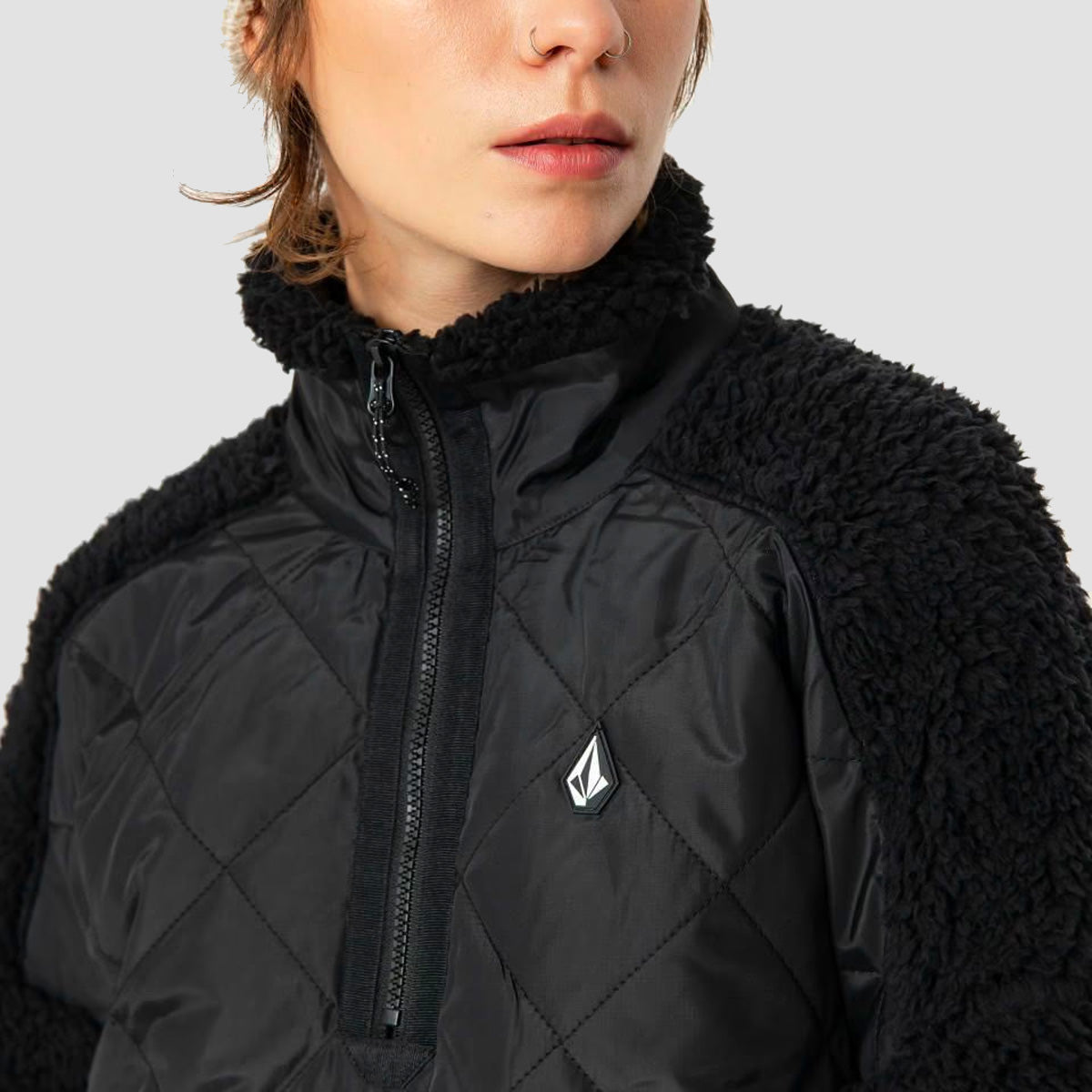 Volcom Ferron Pullover Jacket Black - Womens