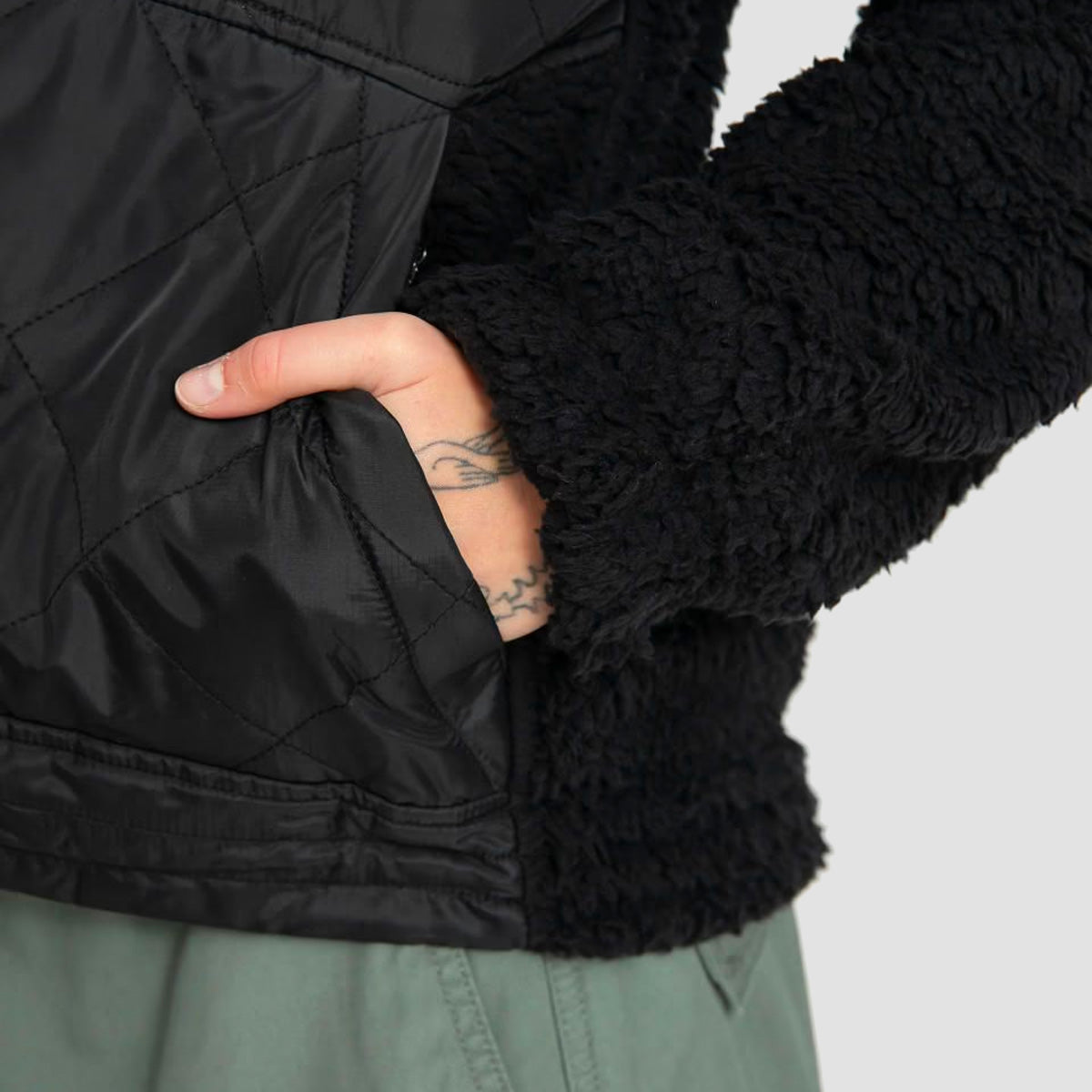 Volcom Ferron Pullover Jacket Black - Womens