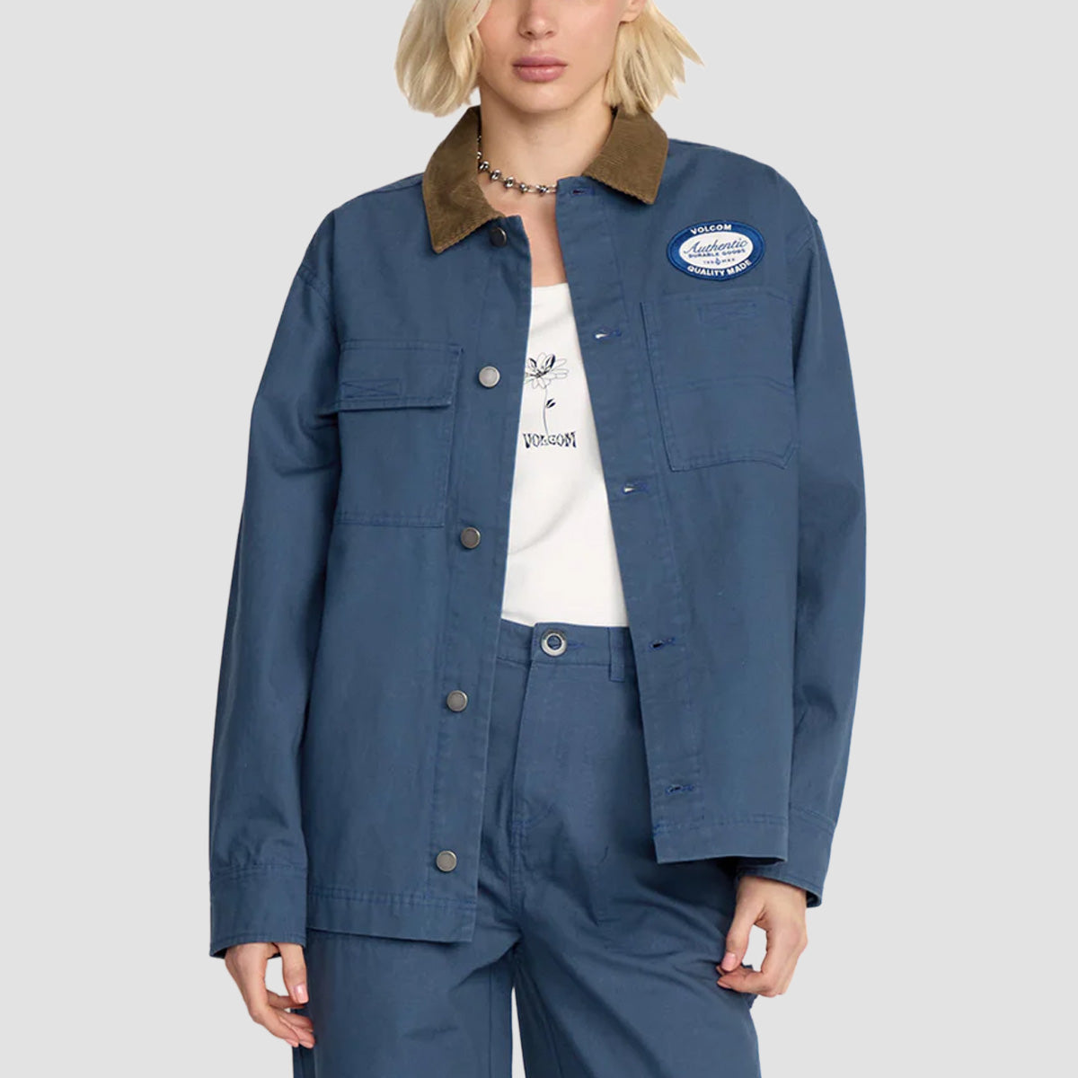 Volcom Full Cut Work Jacket Harbor Blue - Womens