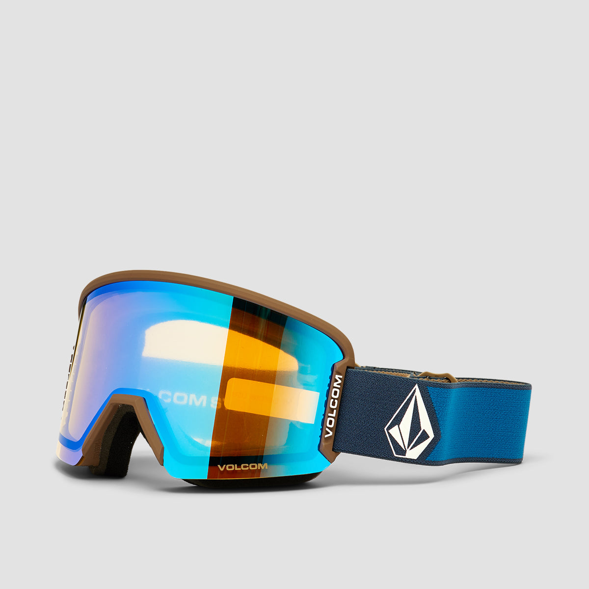 Volcom Garden 2 Snow Goggles Navy/Cobalt/Ice Chrome + Bonus Lens Dark Grey