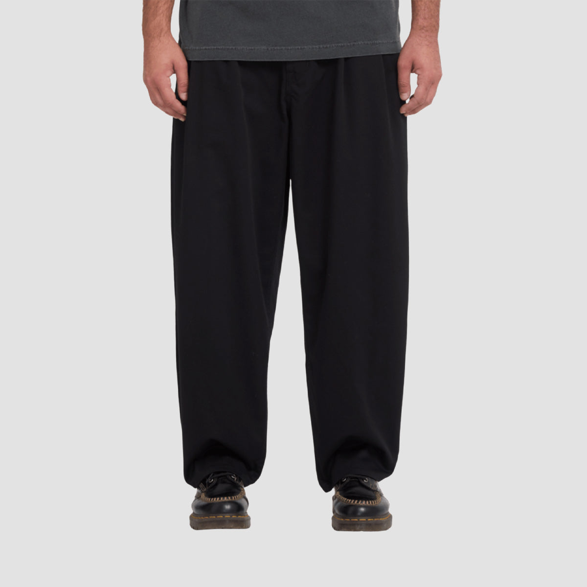 Volcom Holter Pleat Super Loose Chino Pants Black