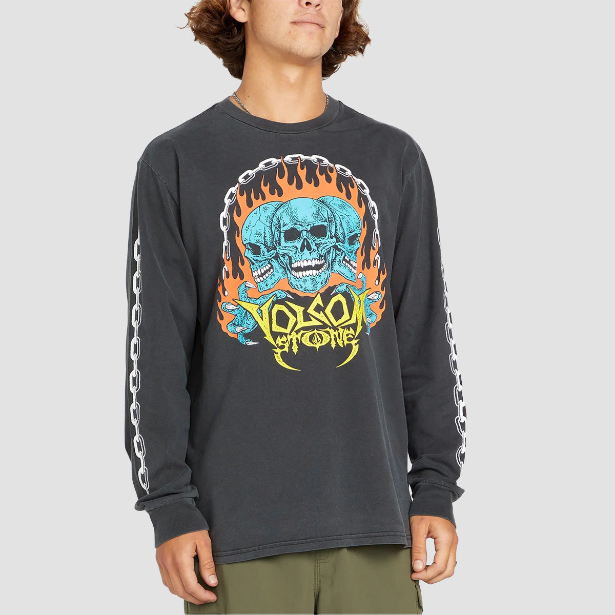 Volcom Hot Headed Longsleeve T-Shirt Stealth