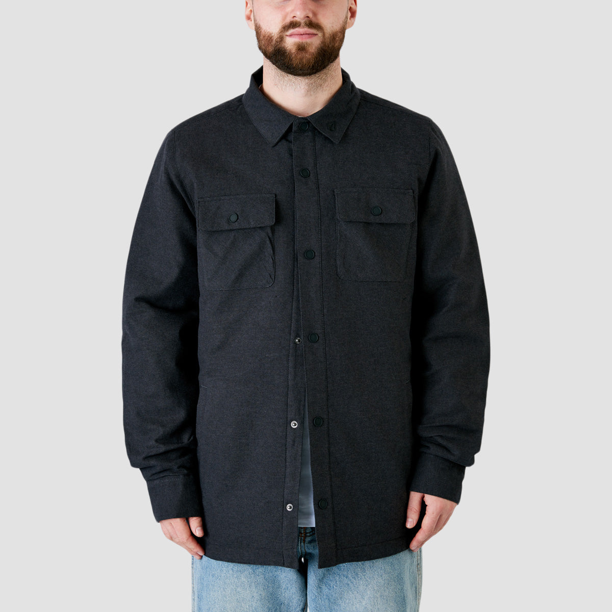 Volcom Ins Riding Flannel Heather Black