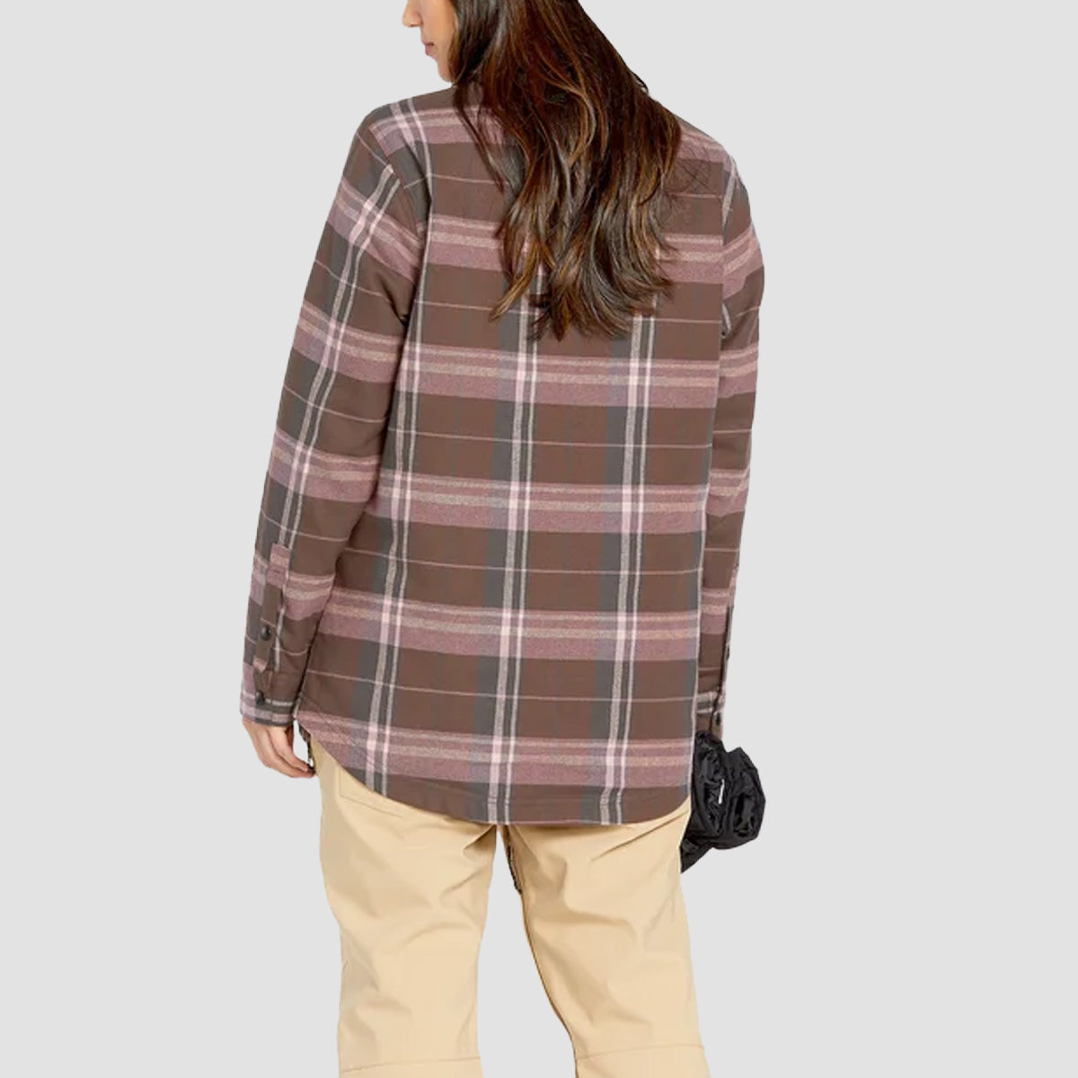 Volcom Ins Riding Flannel Jacket Dusty Lavender - Womens