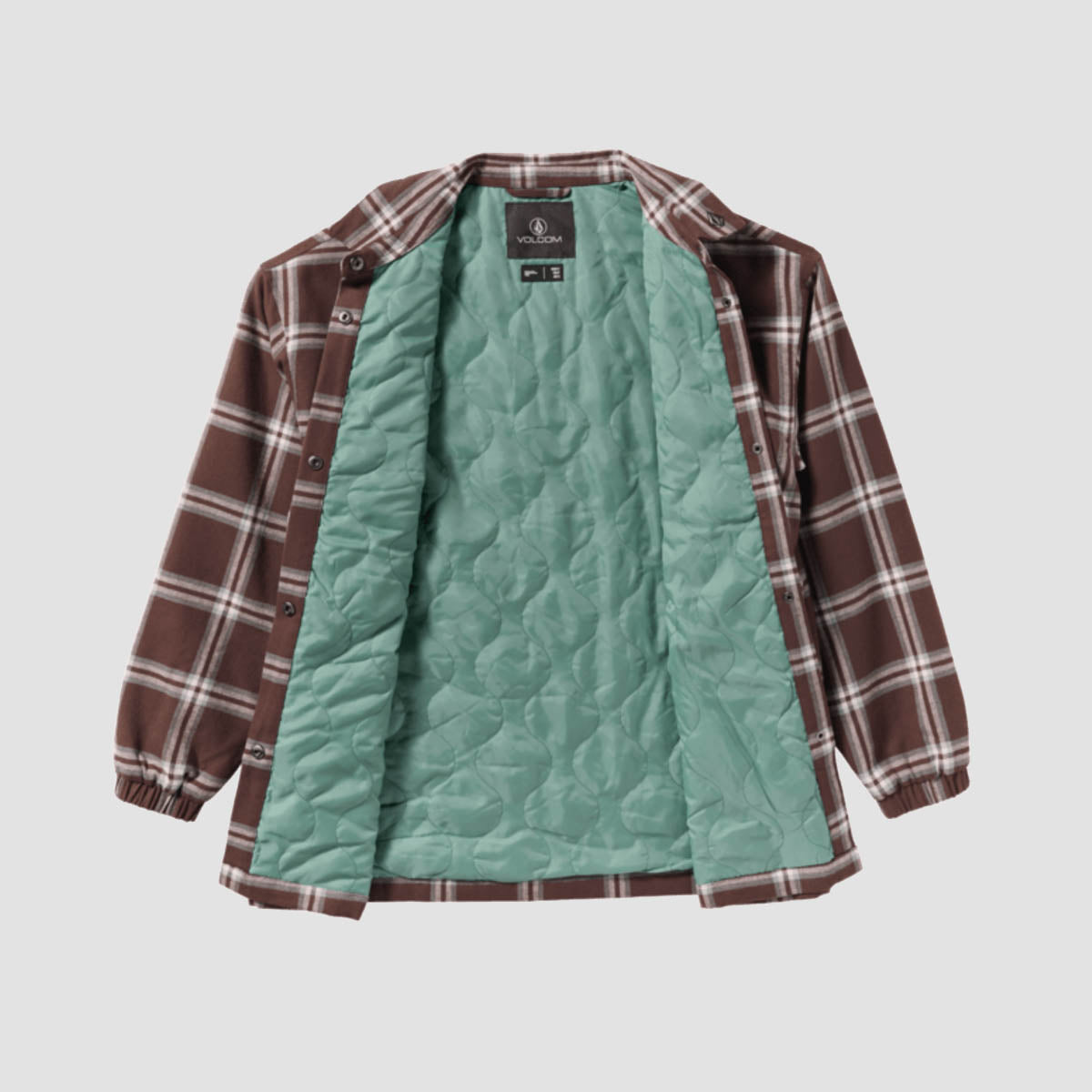 Volcom Ins Riding Flannel Jacket Oxblood - Womens