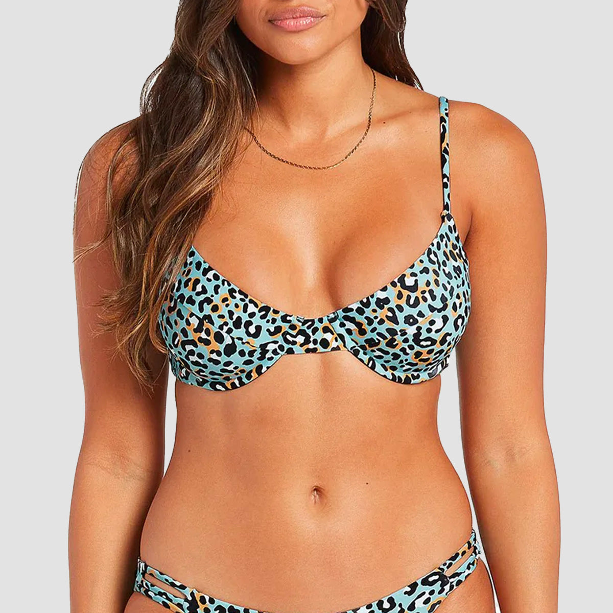 Volcom Just Spotted Uwire Bikini Top Aqua - Womens