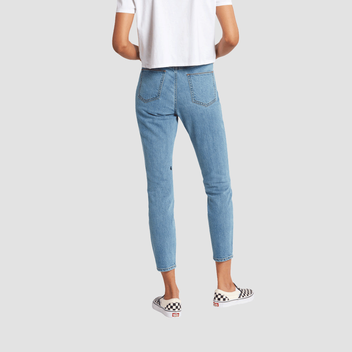 Volcom Liberator High Rise Jeans Ash Blue - Womens