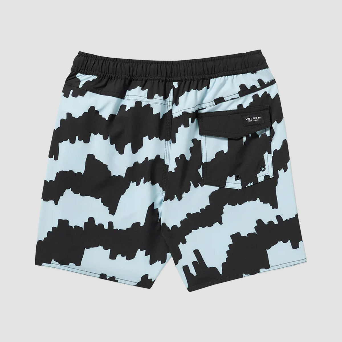 Volcom Lido Print Trunk Boardshorts Ice Blue - Kids