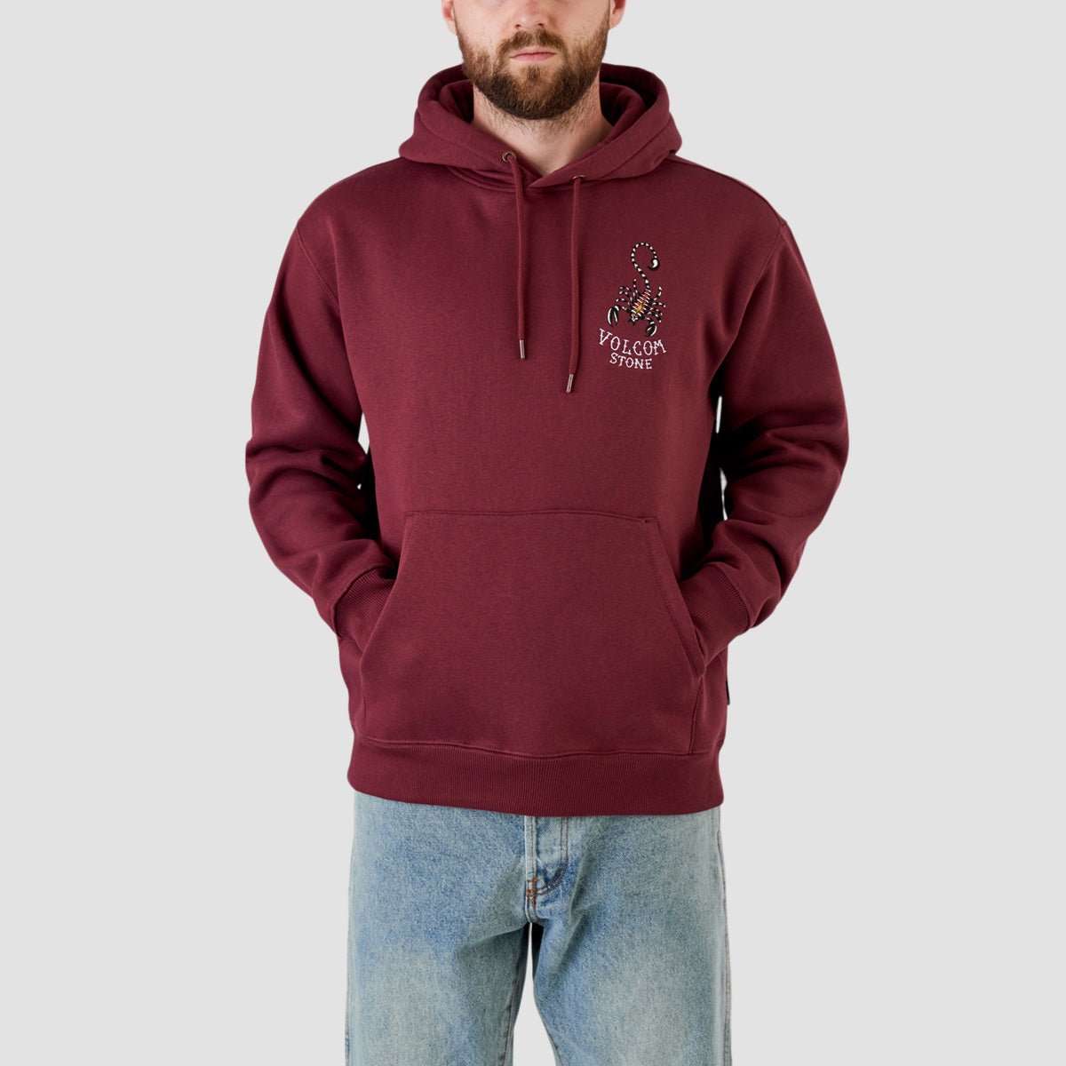 Volcom Lintell Classic Pullover Hoodie Merlot