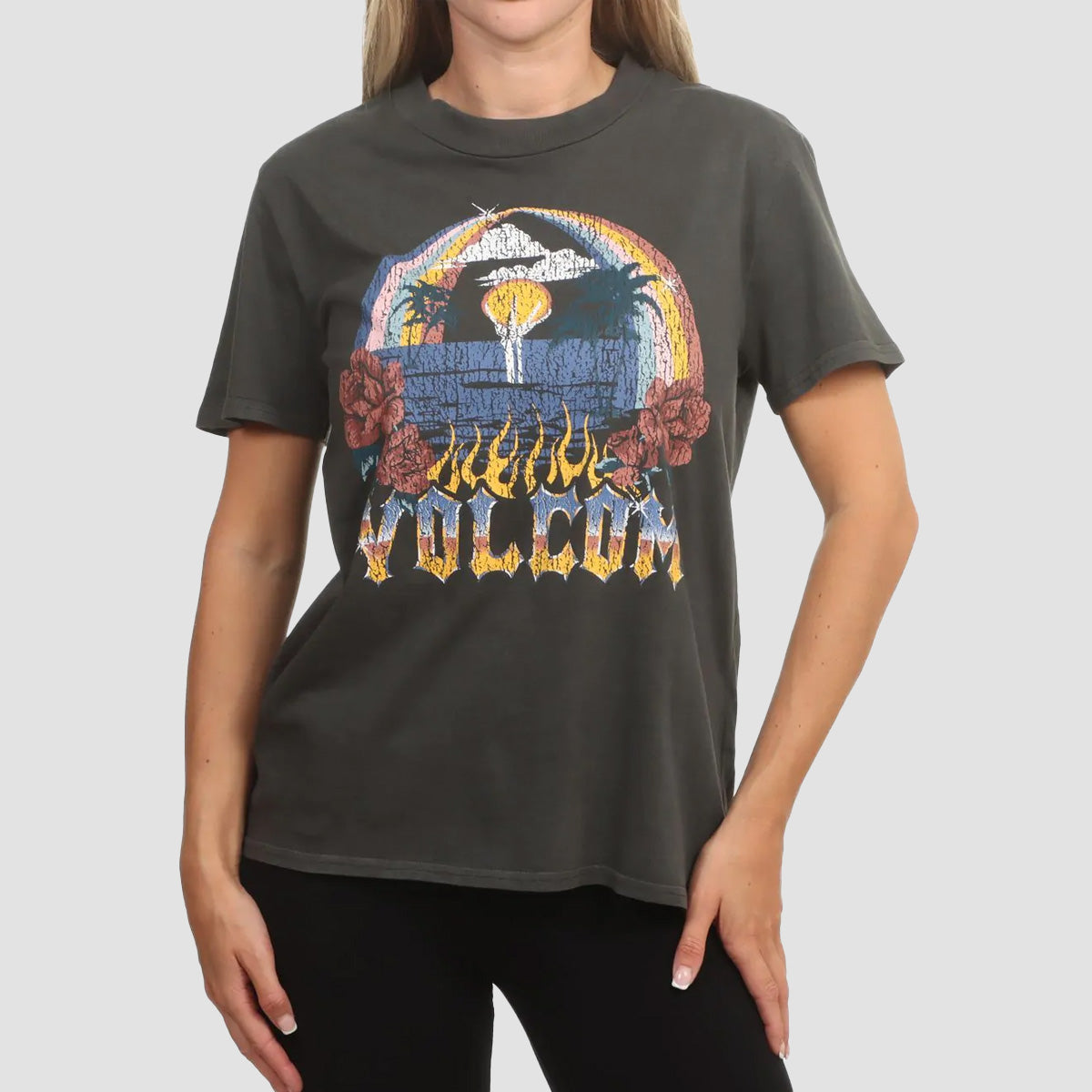 Volcom Lock It Up T-Shirt Black - Womens