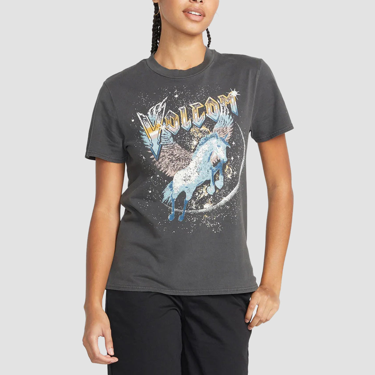 Volcom Lock It Up T-Shirt Black - Womens